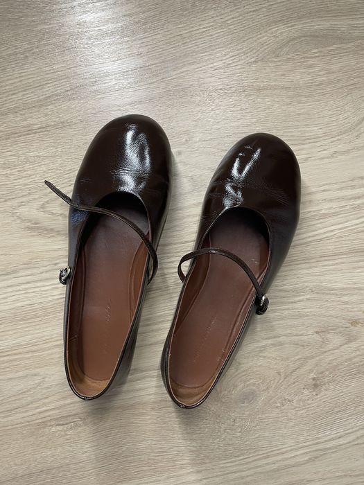 Балетки шоколадні лаковані kachorovska 39 розмір