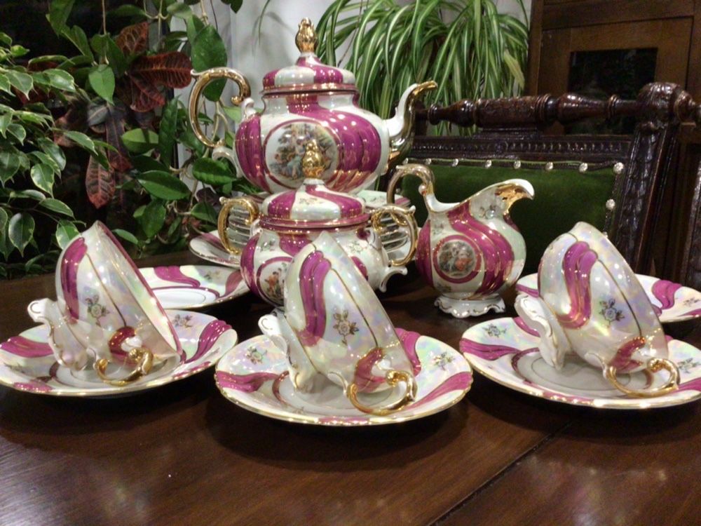 Чайно-столовый сервиз Мадонна «Розовая лента» Германия