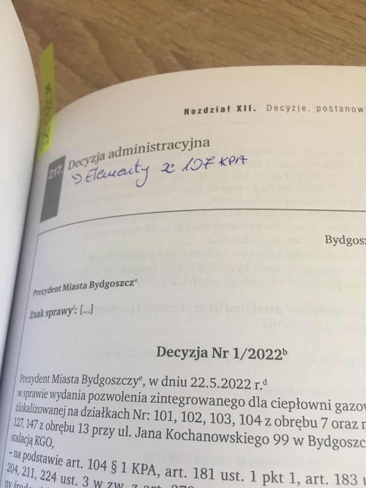 Pisma postanowienia decyzje i odwołania