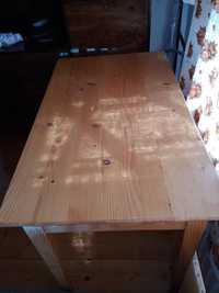 Stół drewniany blat lite drewno
