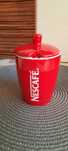 Cukiernica kubek Nescafe z pokrywką