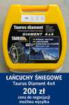 Nowe łańcuchy śniegowe Taurus Diament 4x4 w oryginalnym opakowaniu!