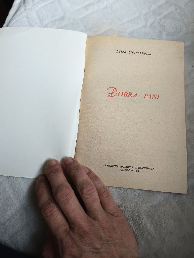 Lektura szkolna Dobra Pani