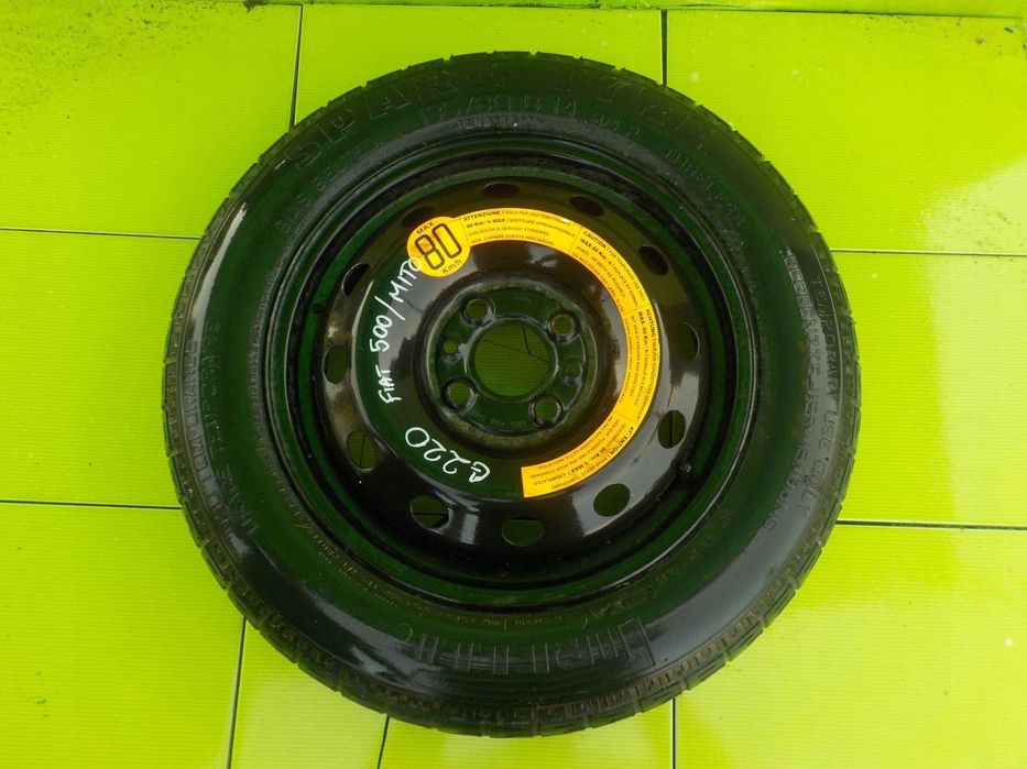 ALFA ROMEO MITO FIAT 500 kolo dojazdowe 135/80/14 4x98