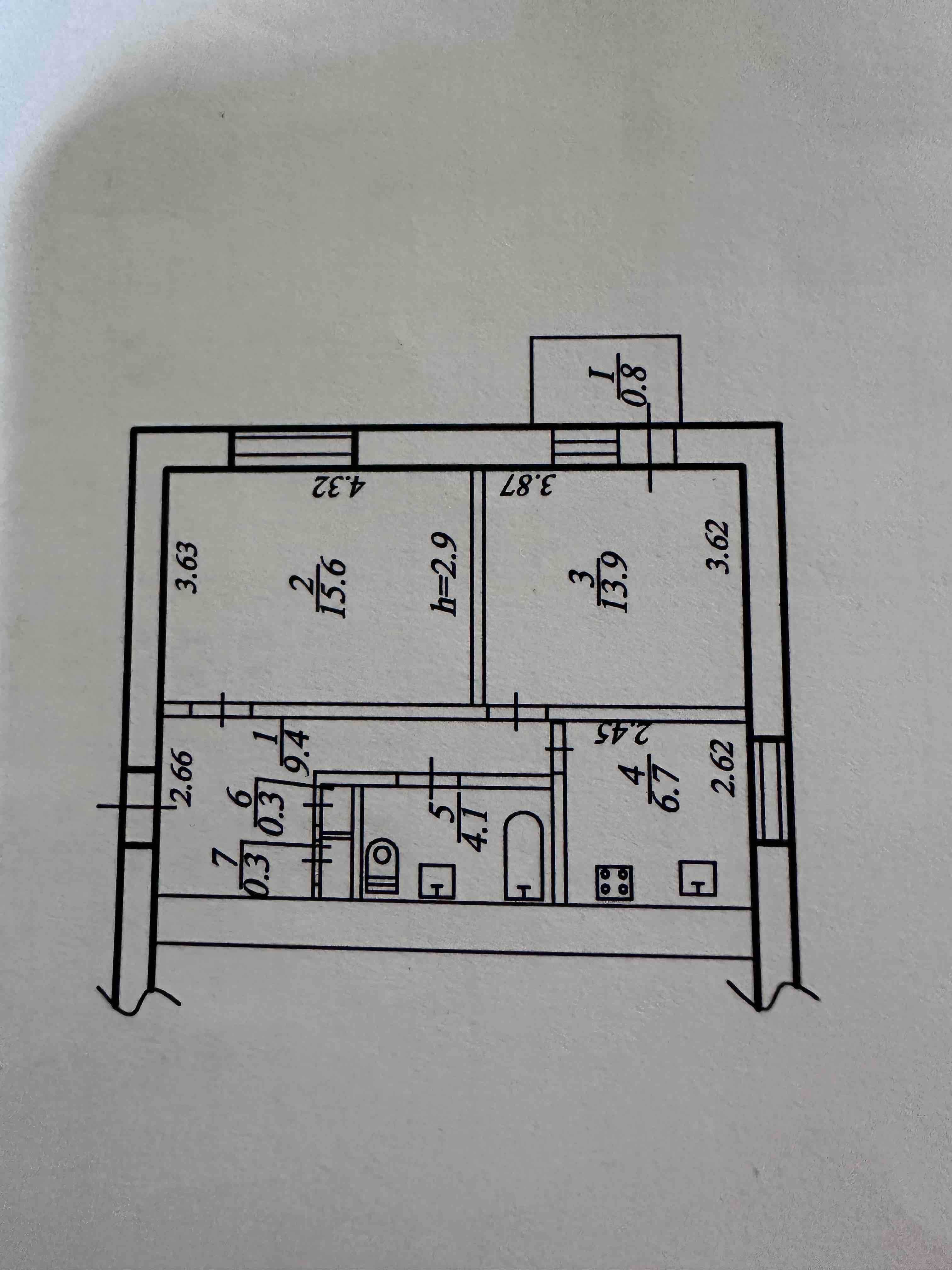 Продам затишну 2к квартиру (51кв.м.) на пр. Металургів