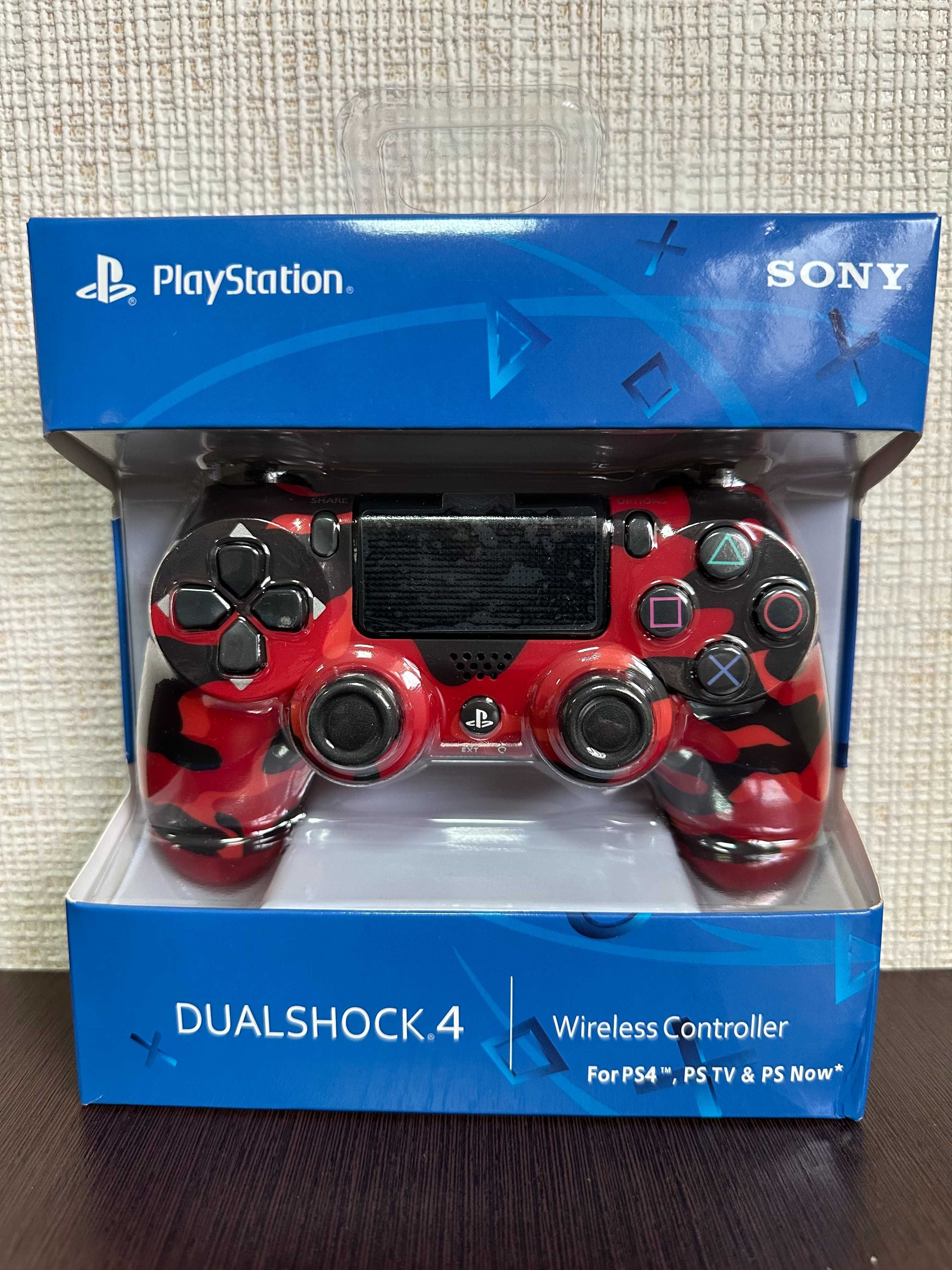 Бездротовий геймпад для PS4 Dualshock 4 v2 Червоний Камуфляж