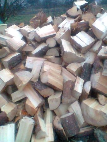 Drewno opałowe grube porąbane