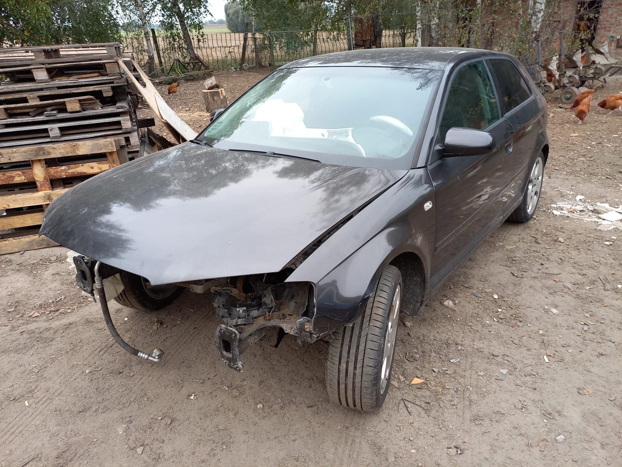 Audi a3 8p 3d kolor lz7l maska zderzak klapa drzwi 1.6 1.8 1.9 2.0