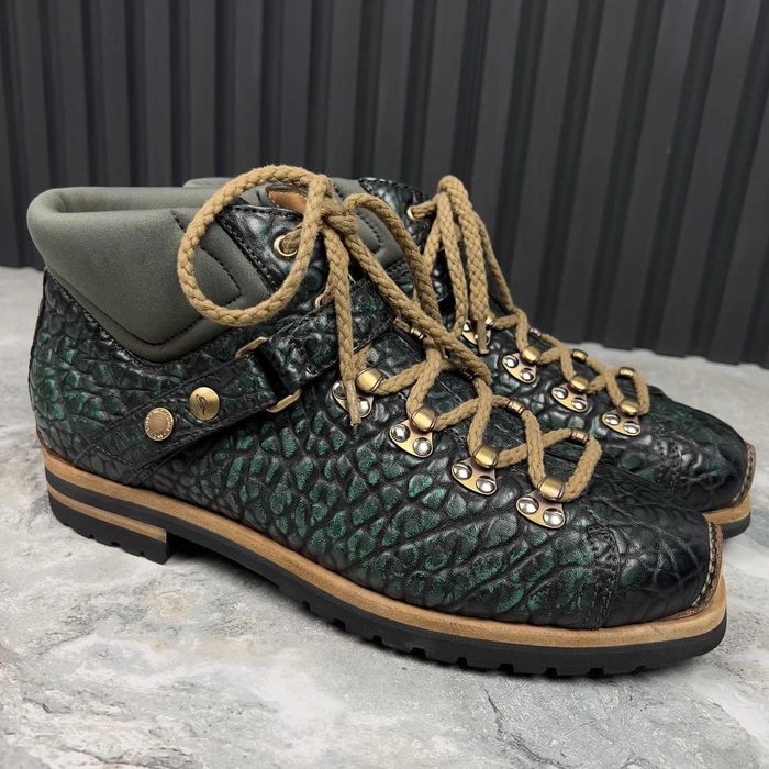 Santoni Hiking Boots Reptile Чоловічі черевики шкіра оригінал 42.5 EUR