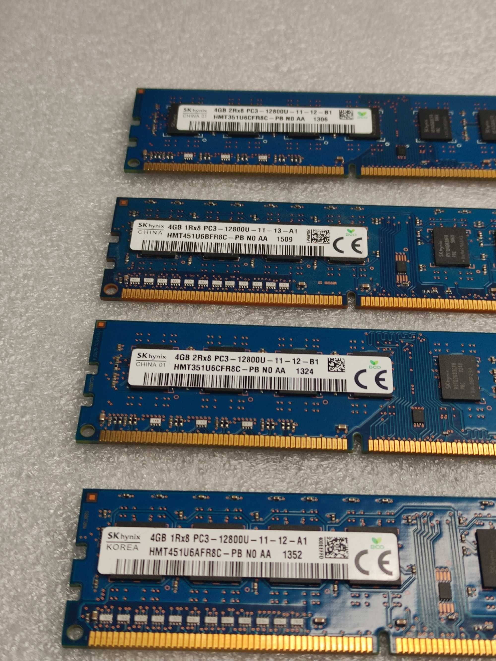 2 zestawy po 4 sztuki RAM DDR3 4GB