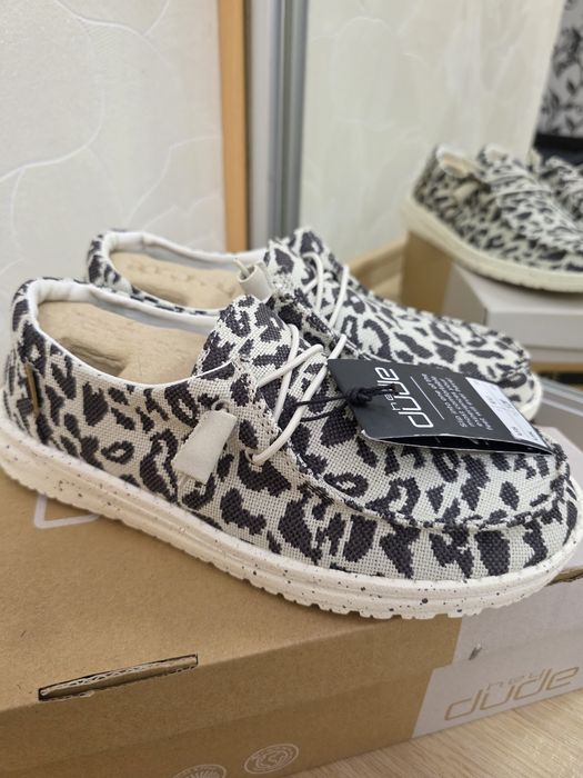 Мокасини дезерти Heydude Wendy Woven cheetah Grey US 7 EU38 24см
