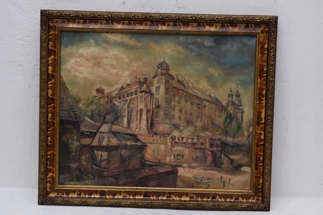 J. Fałat - Katedra na Wawelu - Kraków - Stary OBRAZ