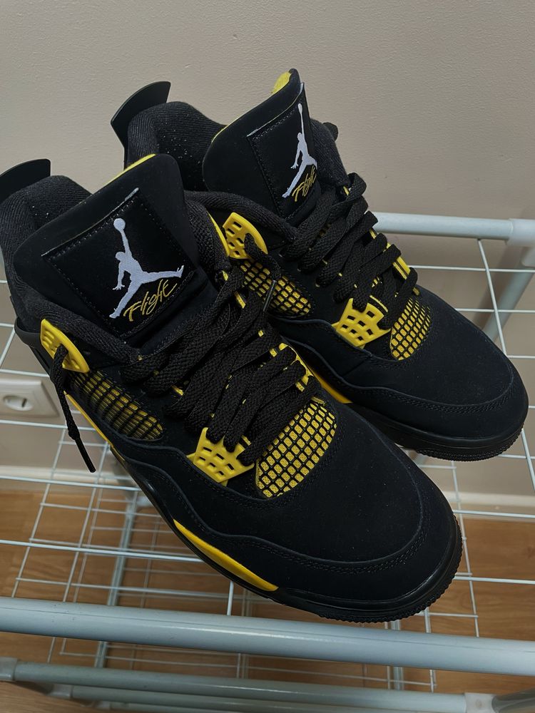 Air Jordan 4 Yellow Thunder Originais