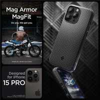 Etui Spigen Mag Armor Magsafe do iPhone 15 Pro, Czarny Matte