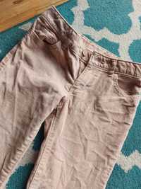 Spodnie jeansy blady róż ze złotą nitką GapKids 7 lat