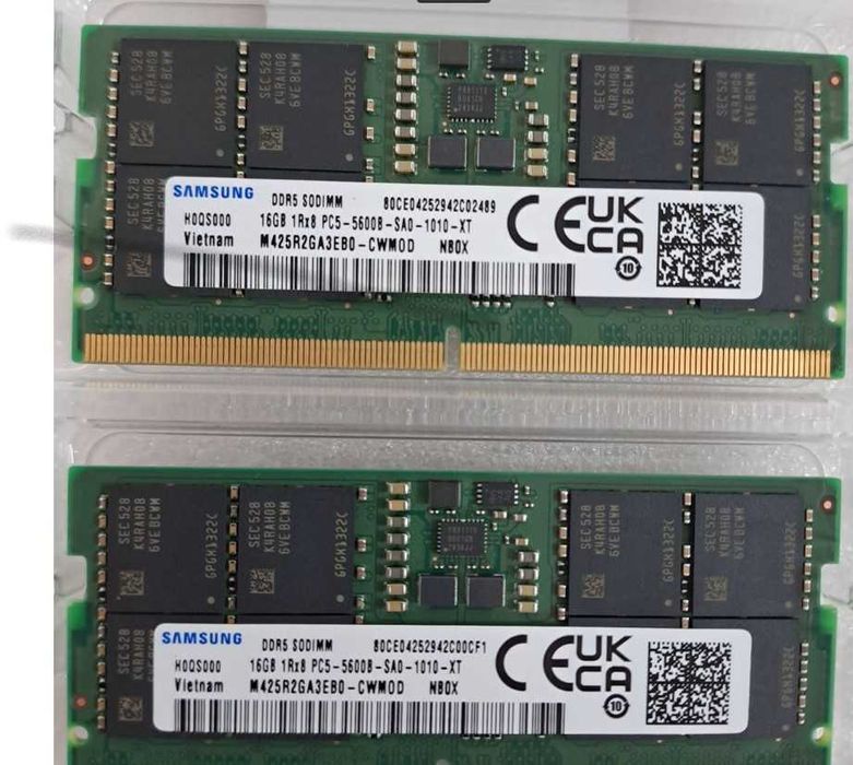 Модуль памяті DDR5 16GB Samsung SoDIMM 5600MHz M425R2GA3EB0-CWMOD