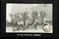 Pocztówka Militaria Pociąg pancerny ŚMIAŁY 1922 r. reprint