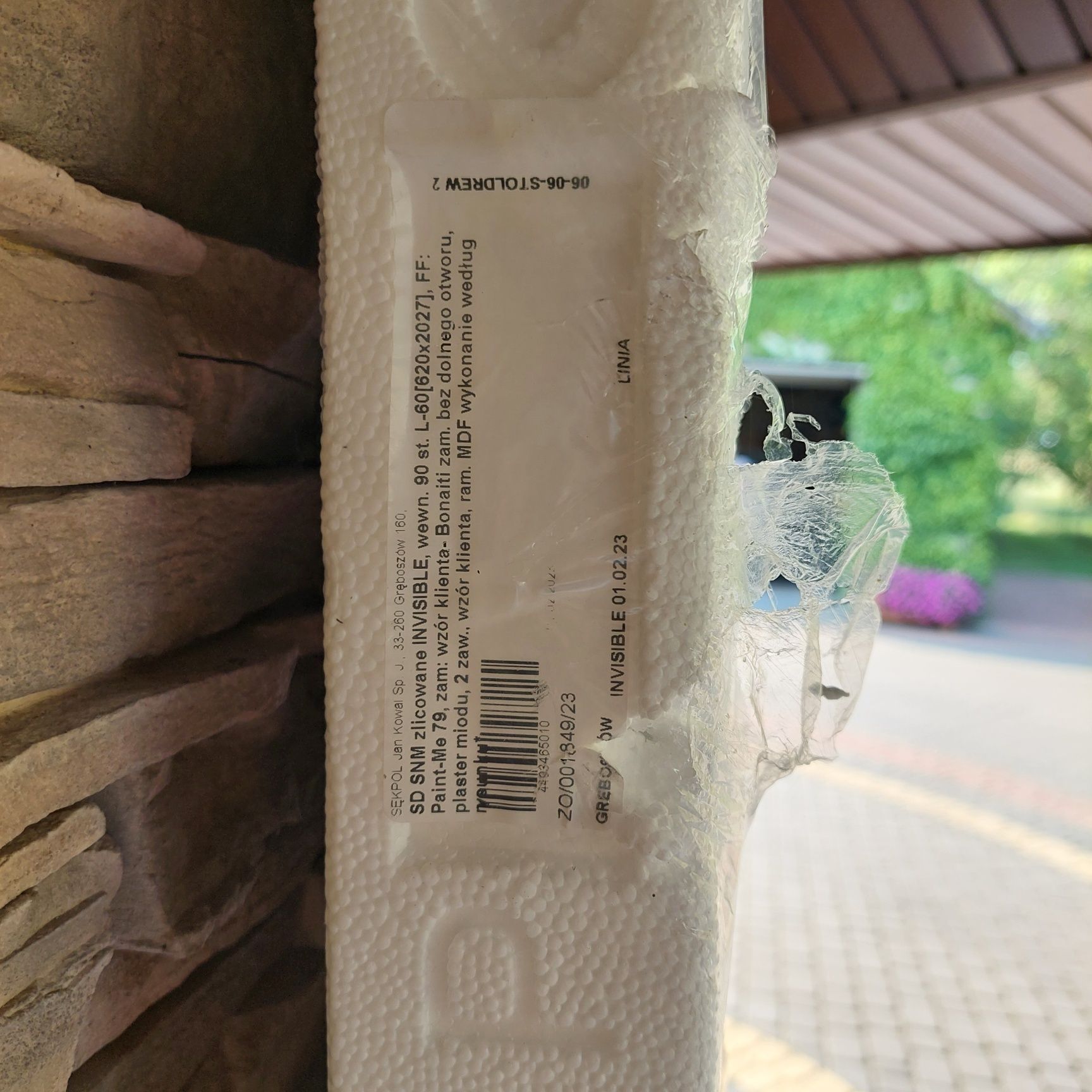 Drzwi ukryte lewe wewnętrzne 60cm