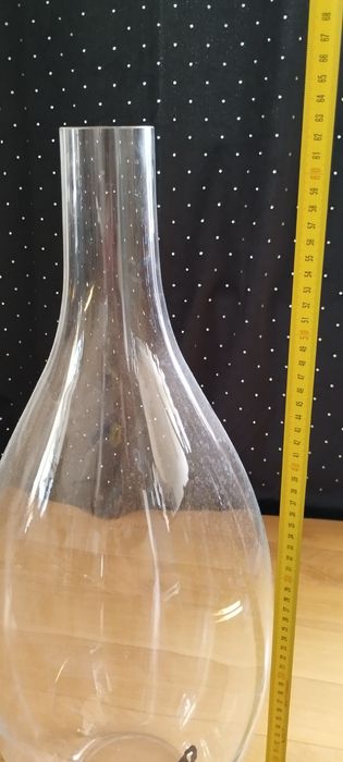 Wazon  podłogowy przezroczysty, kształt Butelka 60cm