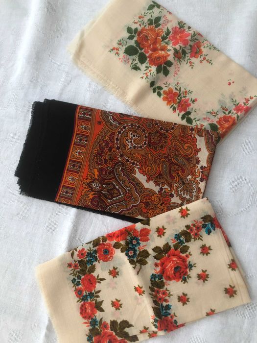 Українська хустка шерстяна хустина 75 х 75  Платок