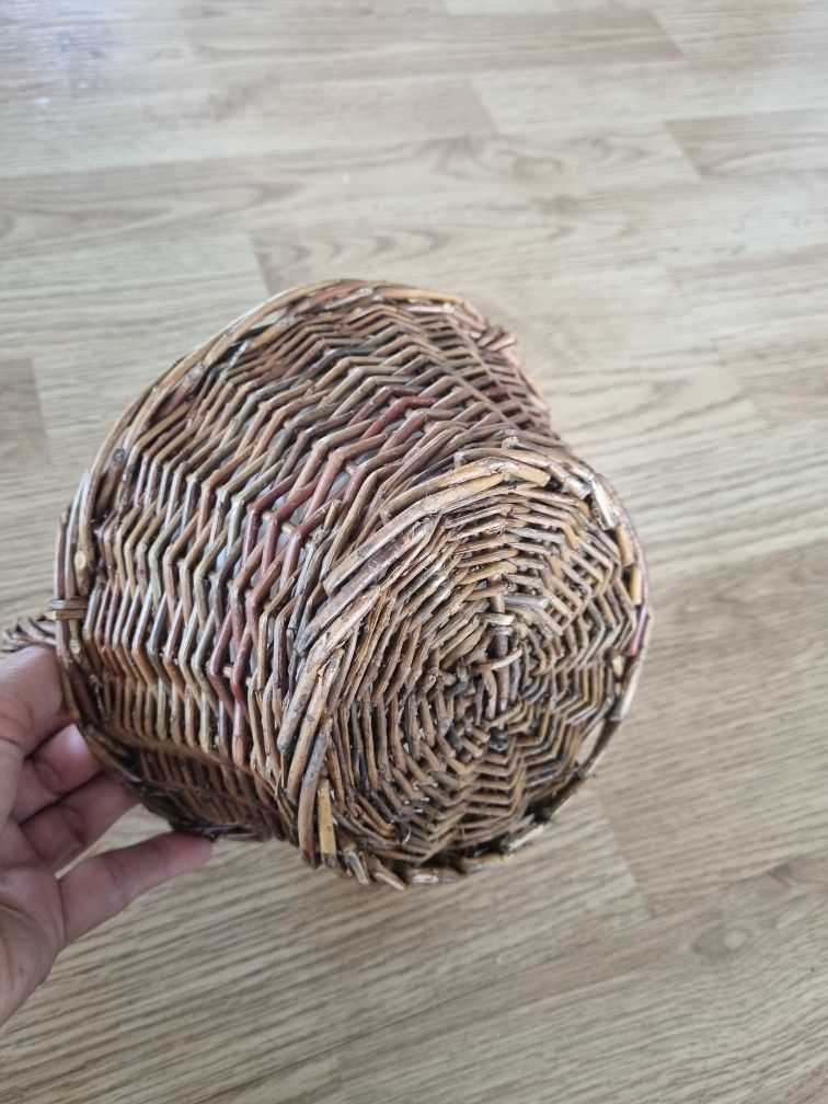 Koszyczek koszyk wiklinowy okrągły naturalny 22x13 cm