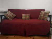 colcha cama solteiro com 2 almofadas grandes tipo sofá