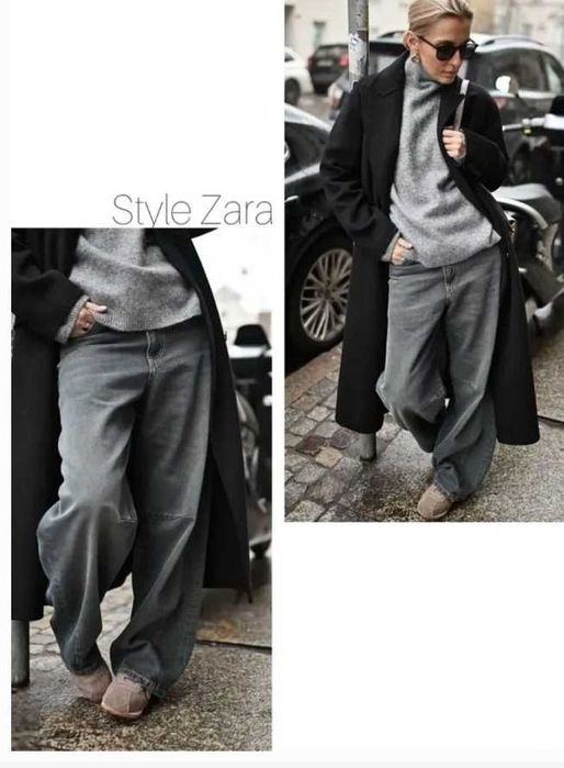 Джинсы BAGGY BALLOON багги багі zara 44