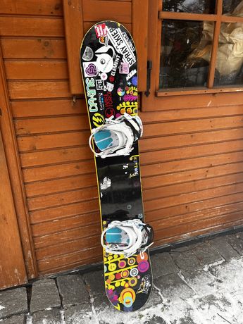Deska snowboard Burton Feather 149cm wiązania Rome SDS