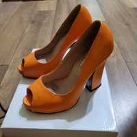 Buty damskie pomarańczowe 38