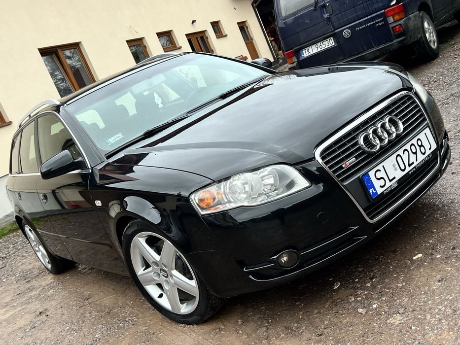 Audi A4 B7 2.0 140KM 8v 2007R S-Line Czarny Sufit Klimatron Bez Rdzy!!