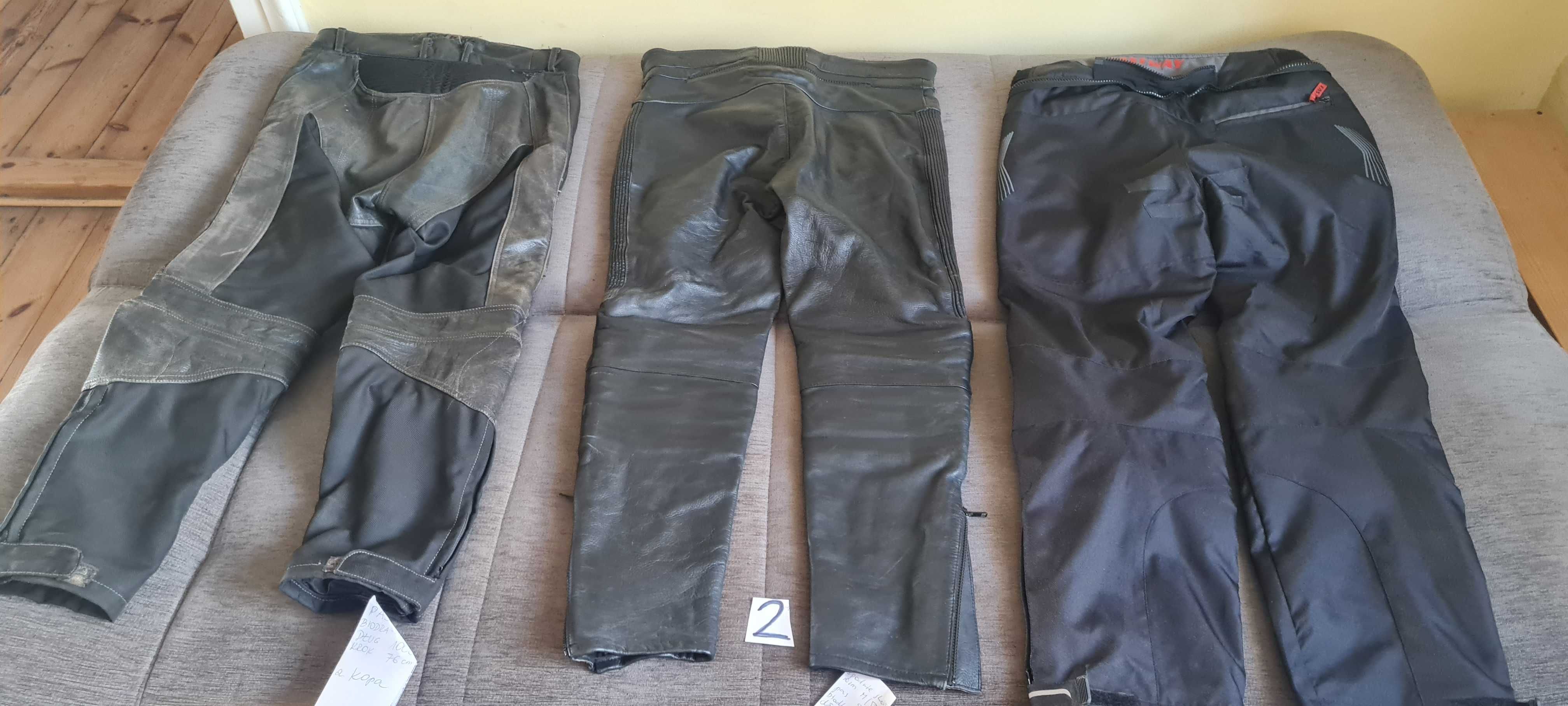 Spodnie motocyklowe 3 pary.L,XL,firm Hein Gericke,Matra,Fastway