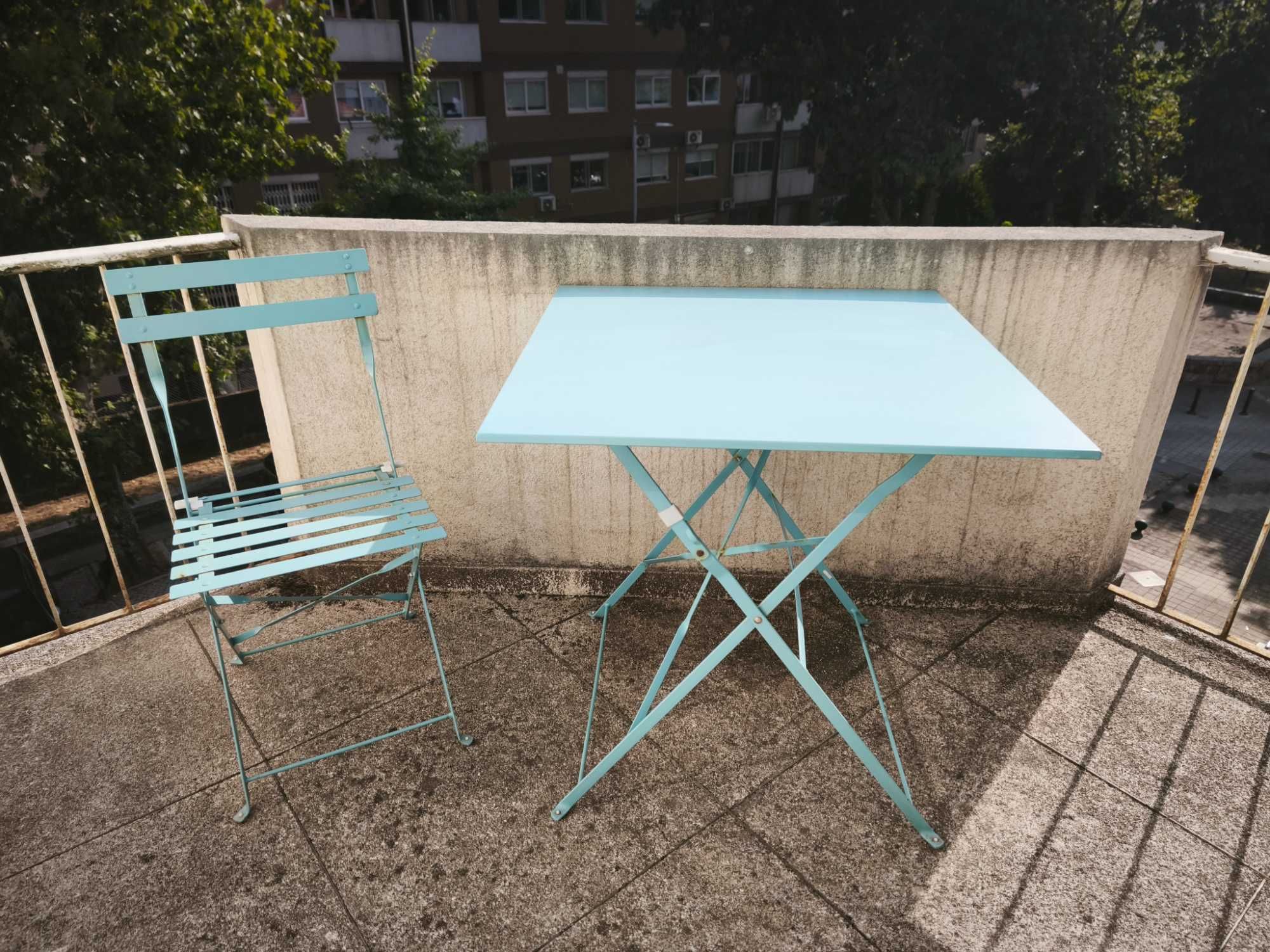 Mesa metal + cadeira