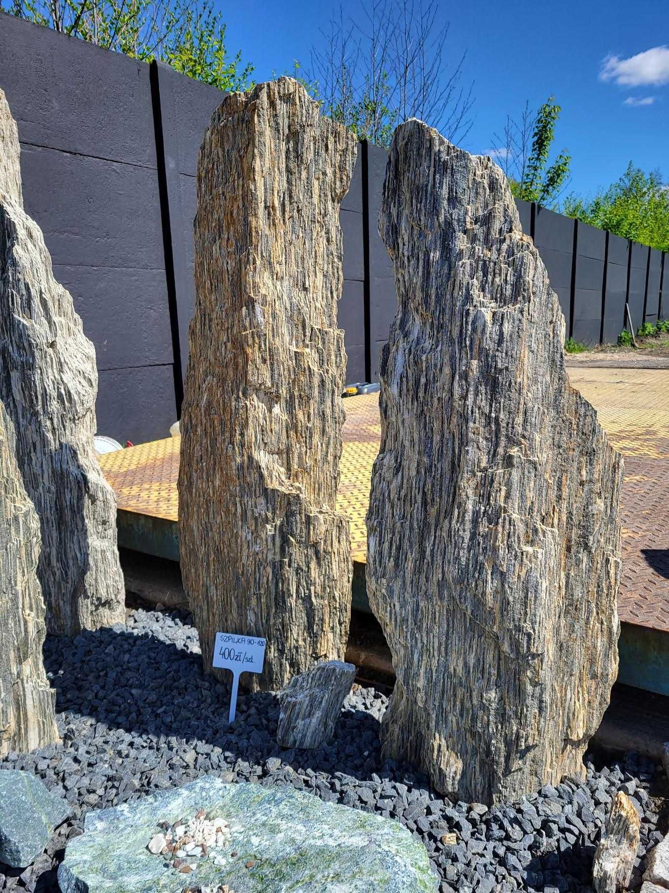 Łupek moon stone 200 Duże bryły głazy szpilki Kamienie ogrodowe