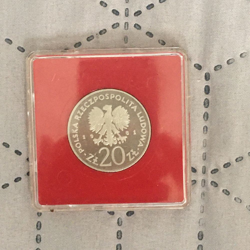 Moneta 20zł 1981 próba Cracovia