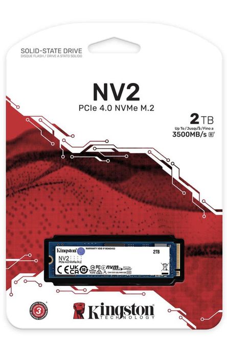 SSD диск Kingston NV2 2TB M.2 2280 NVMe PCIe 4.0 x4 (SNV2S/2000G)