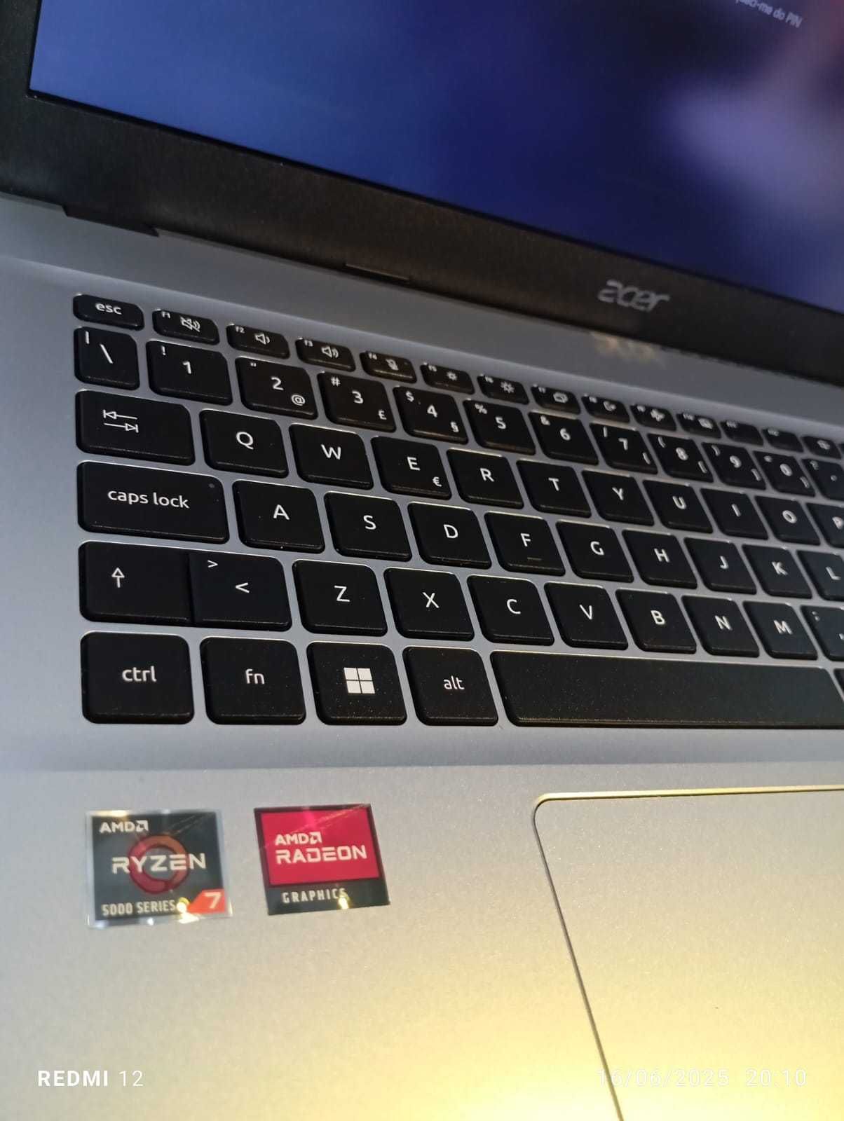 Portátil ACER Aspire 3 15.6'' AMD Ryzen 75700U RAM: 16 GB 1 TB SSD