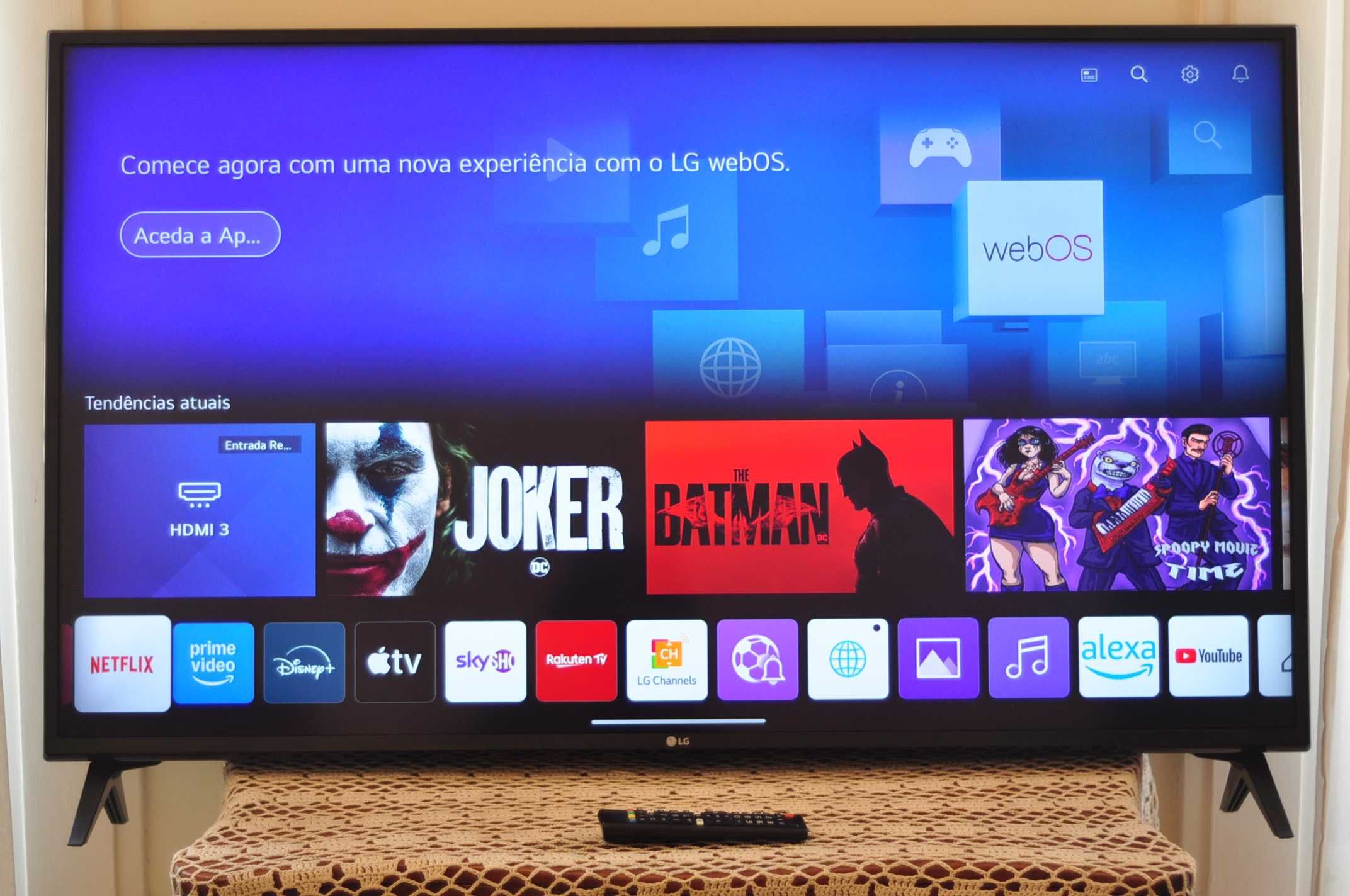 Smart Tv 4K Ultra HD WiFi LG 49 polegadas como nova