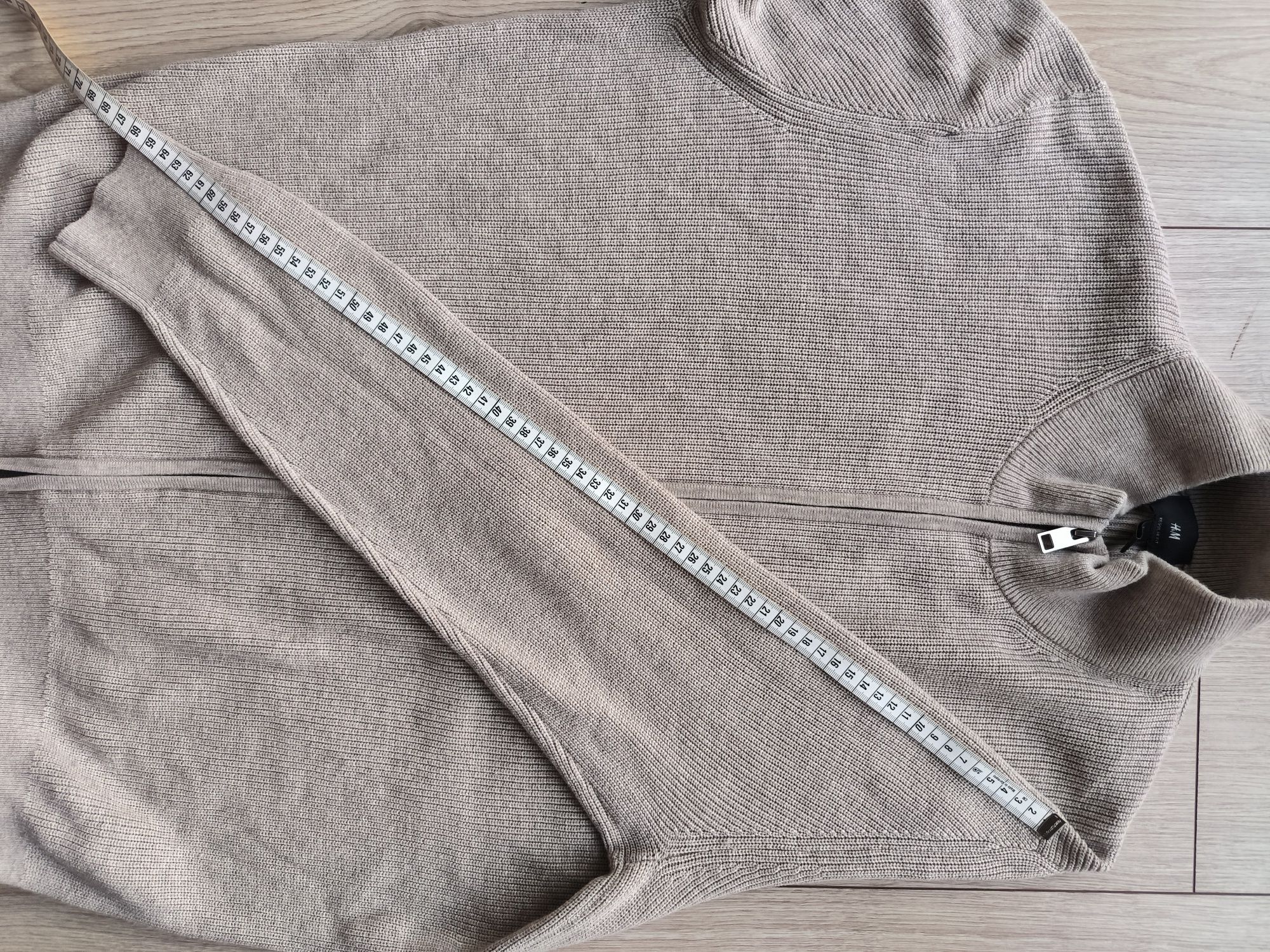 Beżowy kardigan męski H&M rozm. M