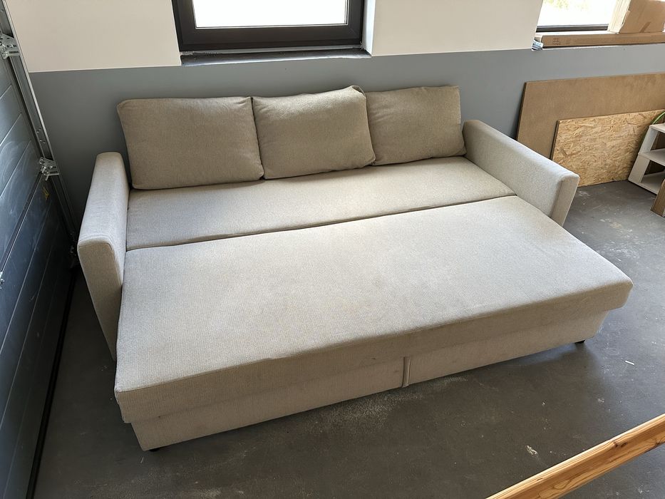 Kanapa IKEA FRIHETEN Rozkładana sofa 3-osobowa szczecinek okazja
