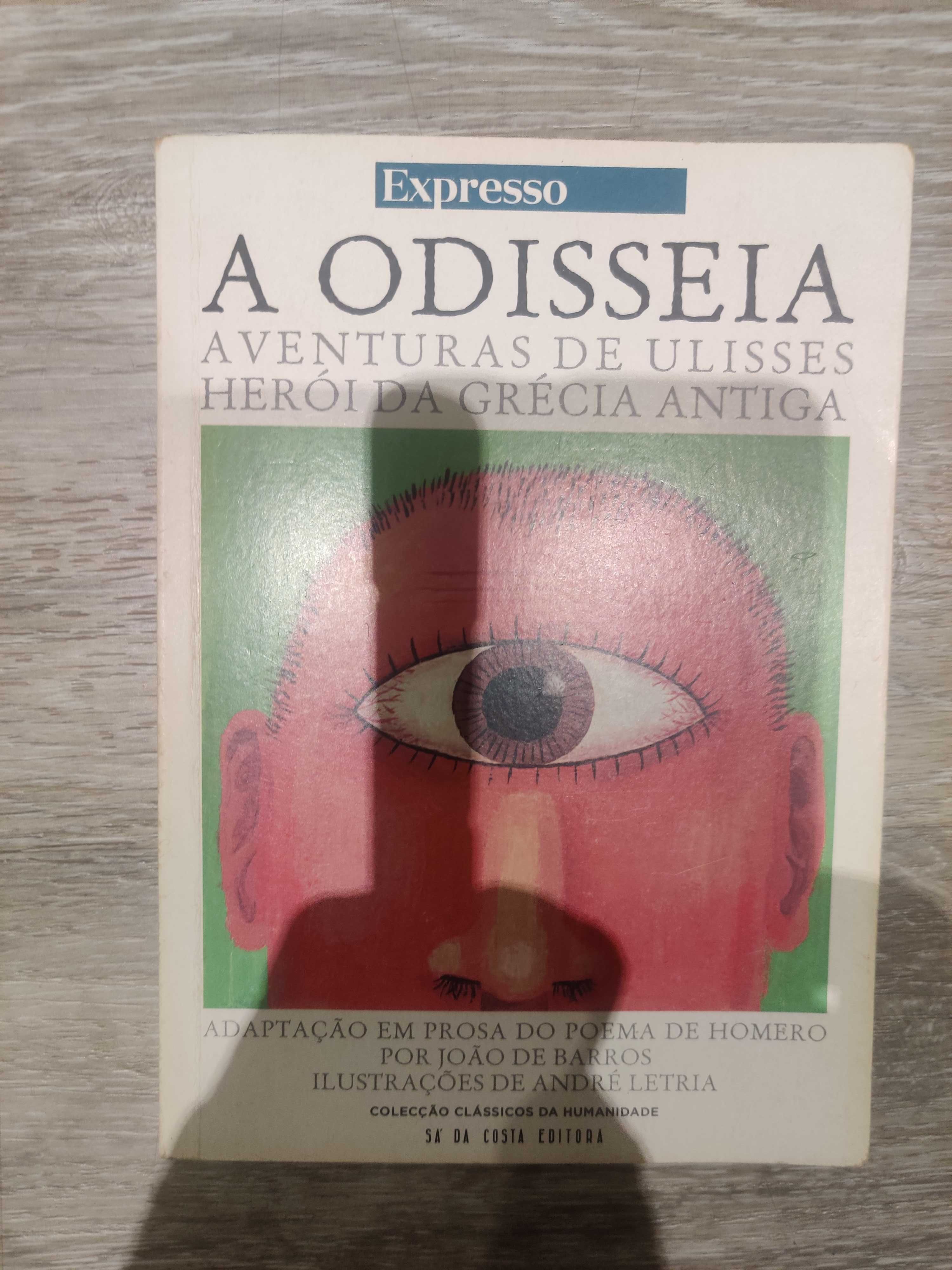 Livro A Odisseia - Aventuras de Ulisses Herói da Grécia Antiga