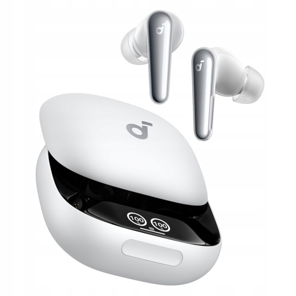 słuchawki bezprzewodowe dokanałowe soundcore liberty 4 pro white