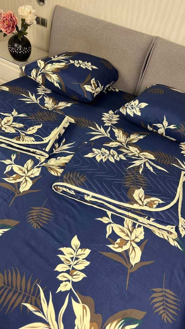 Комплект постельного белья с летними бамбуковыми одеялами