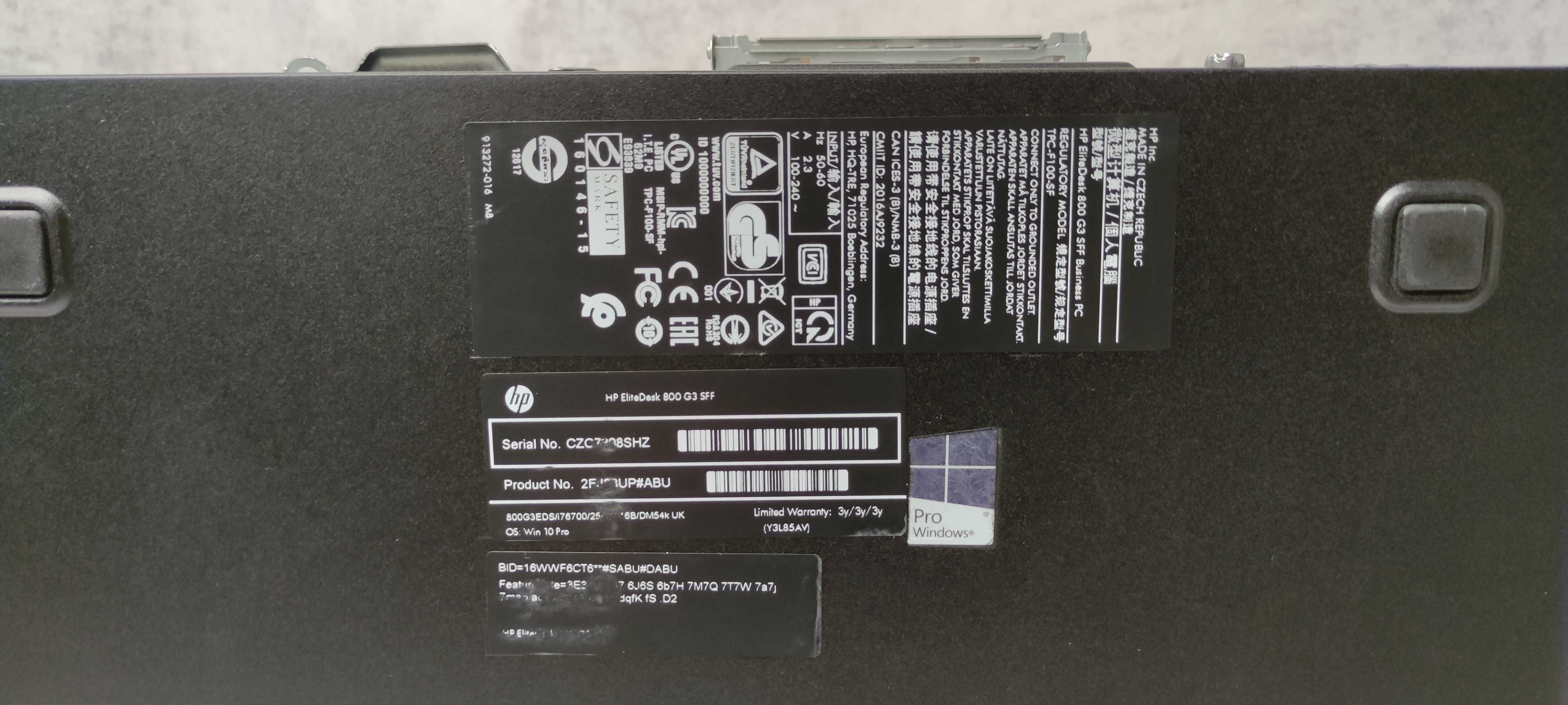 Комп'ютер ПК HP 800 G3 SFF i5-6500 8GB DDR4 128Gb SSD  (50+шт)
