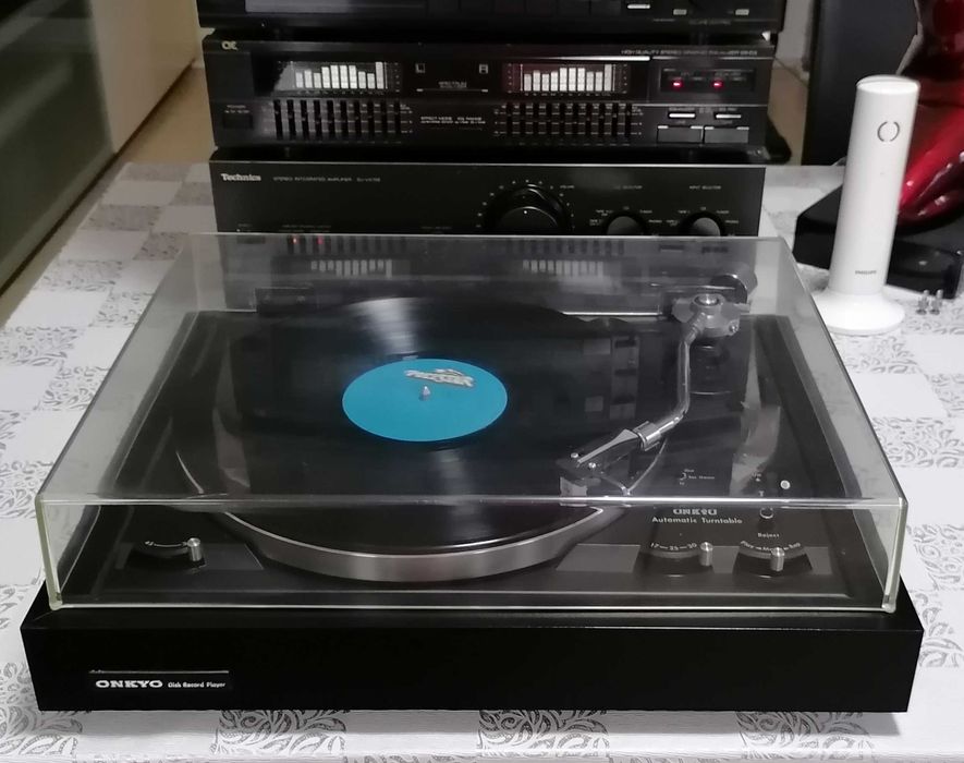 Gira Discos ONKIO CP-100A, Totalmente Automático, Com Agulha Nova