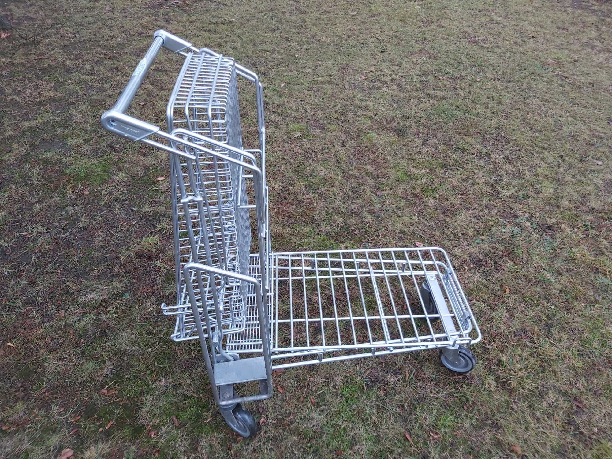 Wózek magazynowy, na hale, do sklepu, składany kosz -  Wanzl 300 kg