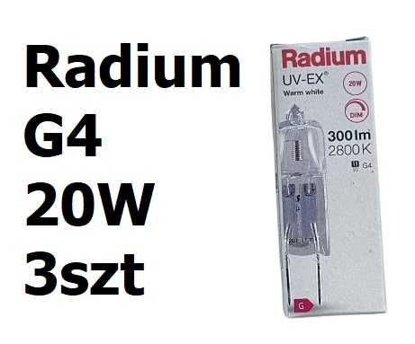 Żarówka Radium biała ciepła G4 20W 12V Made in Germany 3szt