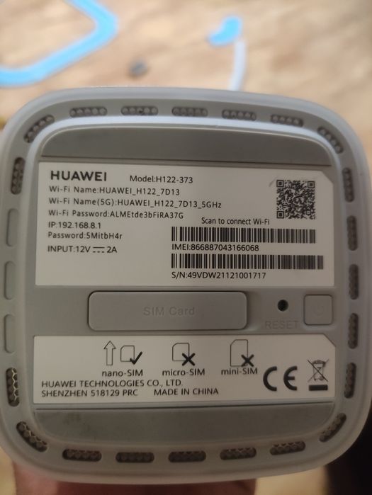 Ruter HUAWEI 5G.