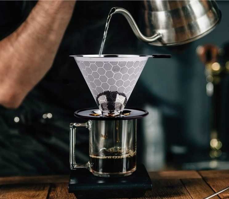 Filtr do kawy ze stali nierdzewnej wielokrotnego użytku