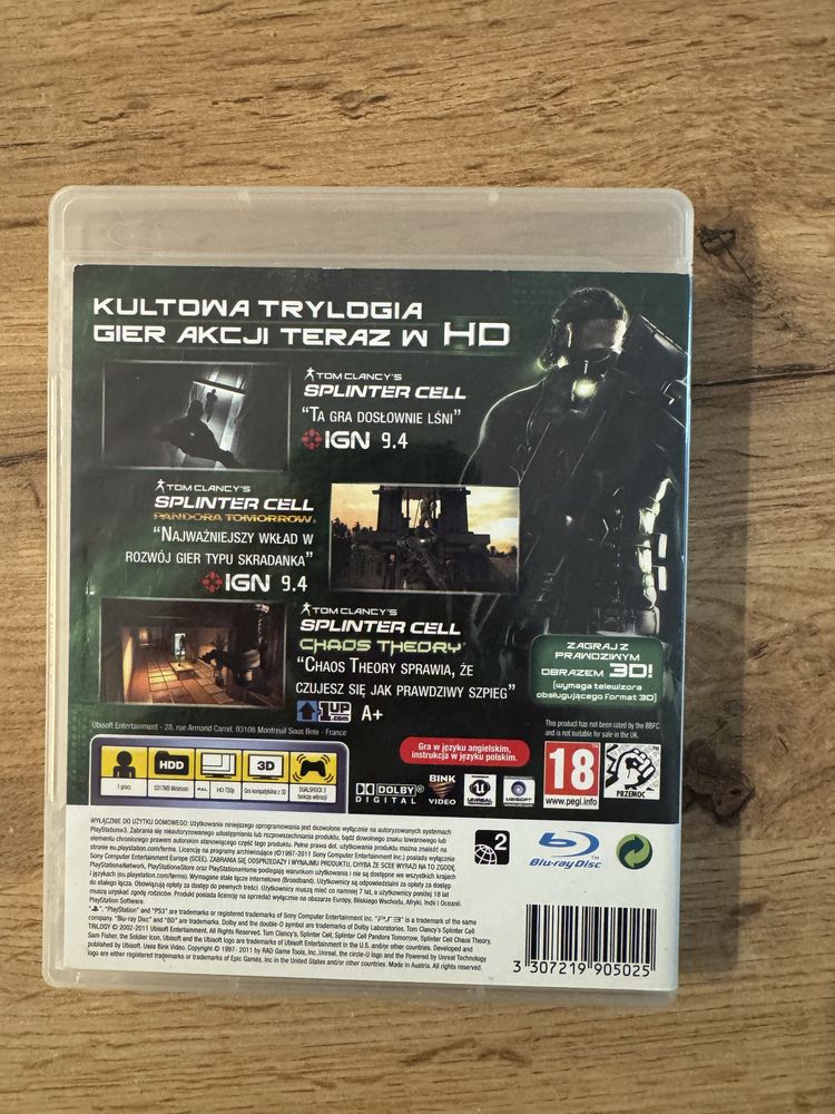 Splinter Cell trilogy ps3