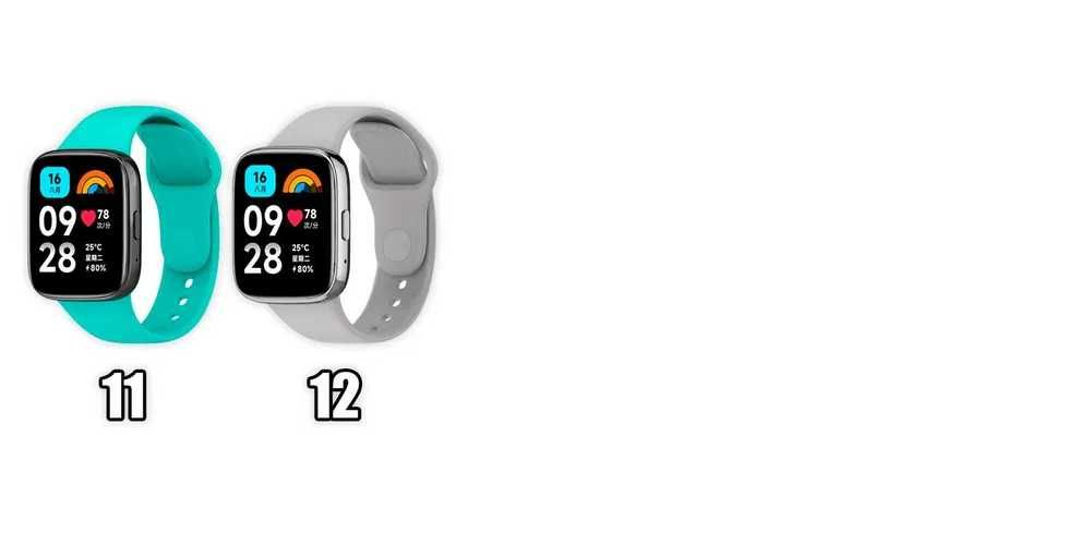 Pasek silikonowy do Xiaomi Redmi Watch 3 Active | 12 KOLORÓW